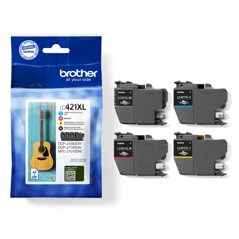 Lc421Xl Encre Compatible Avec Brother Lc421Xl Lc421 Cartouche D'Encre  Multipack Pour Dcp-J1050Dw Dcp-J1140Dw Mfc-J1010Dw (4-P[P2302] - Cdiscount  Informatique