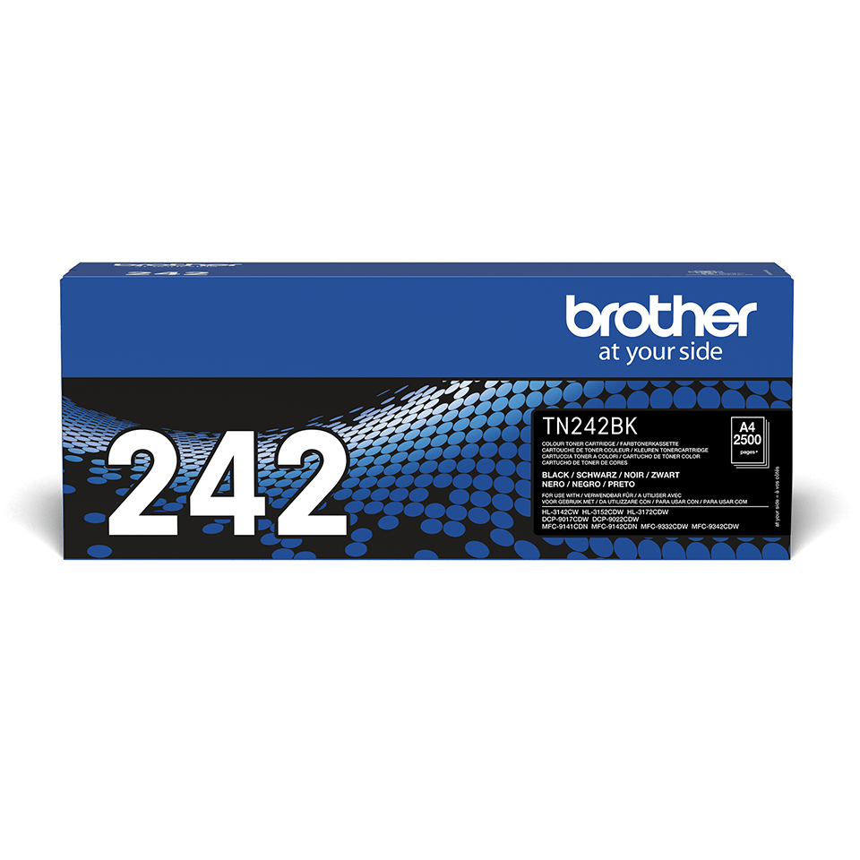 TN242BK Brother genuine toner cartridge pack front image