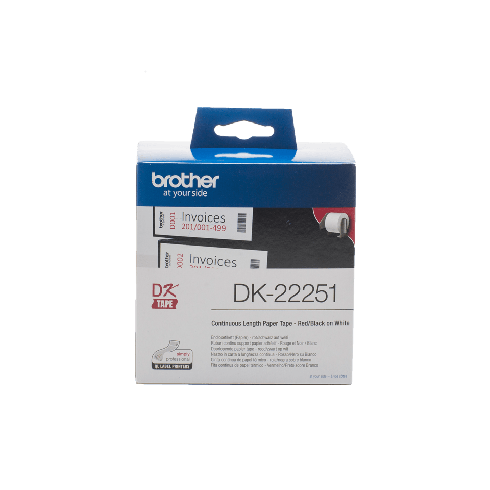 BROTHER Rouleau du papier thermique DKN55224 (54 mm x 30.5 m) -  Interdiscount