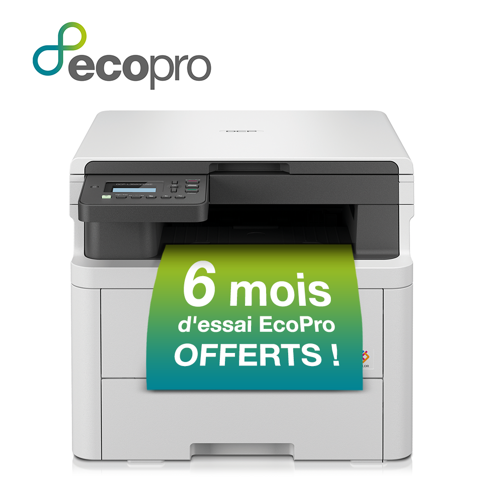 <p>6 mois d&#39;essai offerts &agrave; EcoPro pour l&#39;achat de l&#39;imprimante laser DCP-L3520CDWE</p>
