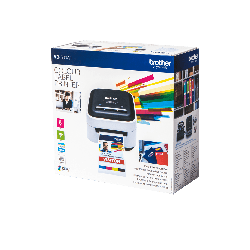 VC-500W colour label printer box carton packaging