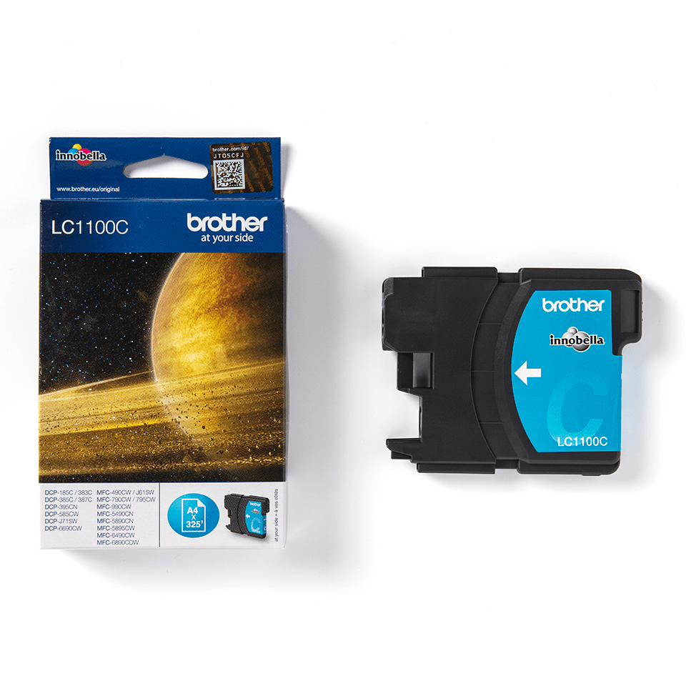 LC1100C Brother genuine ink cartridge and pack image
