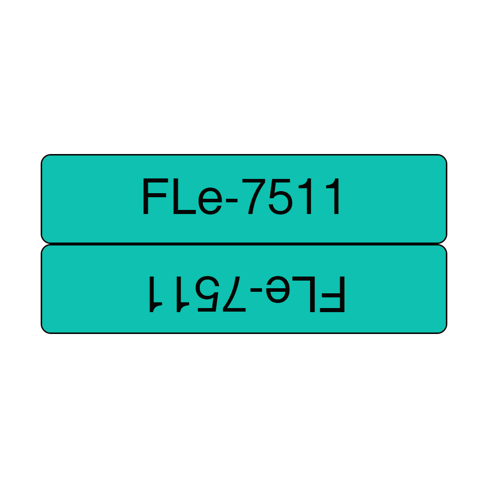 FLe-7511 die-cut Brother P-touch Tape