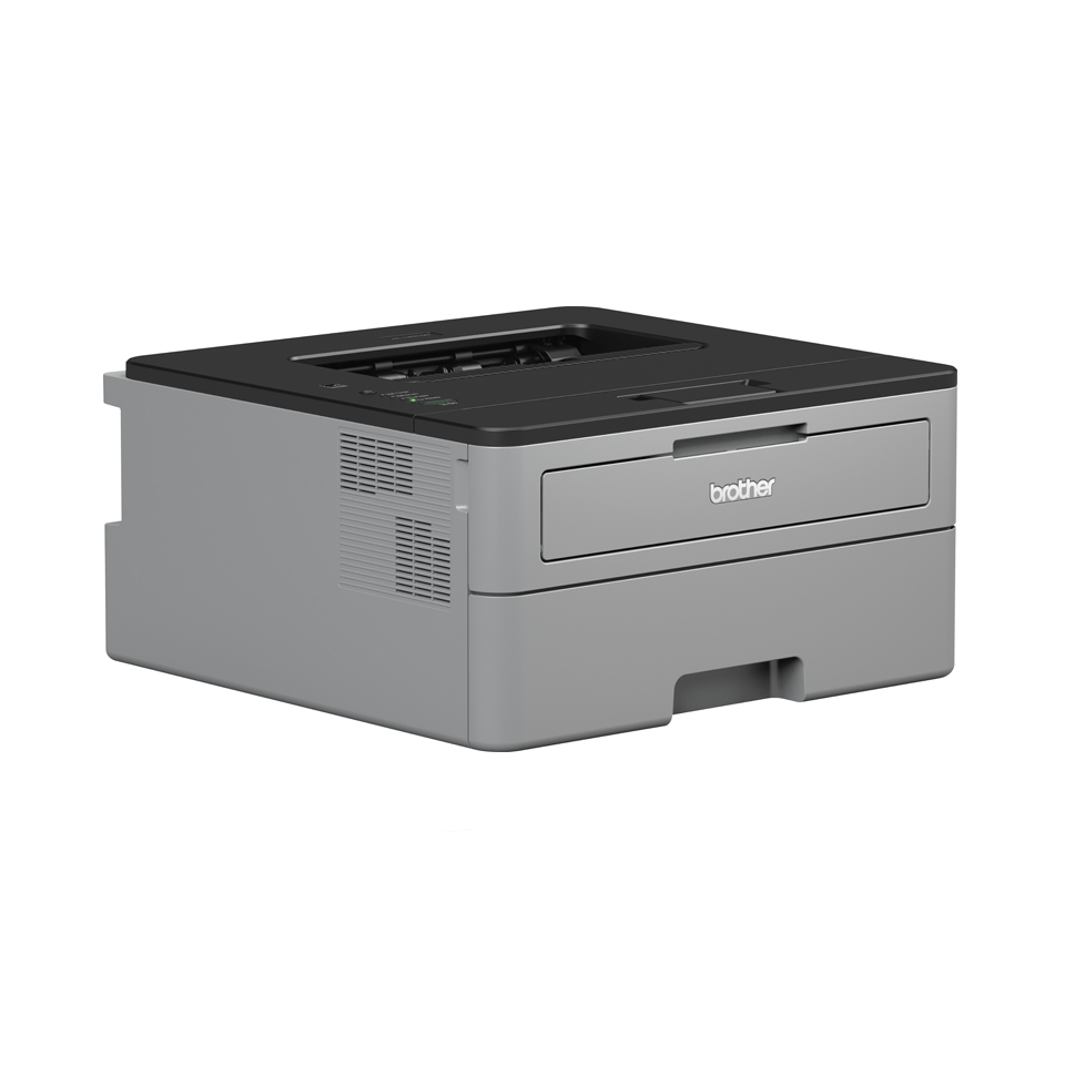 Compact mono laser printer facing right