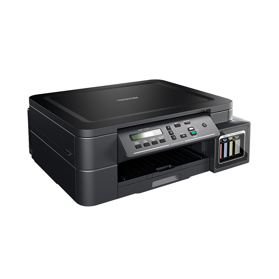 Black inkjet printer with refillable ink tank DCP-T310