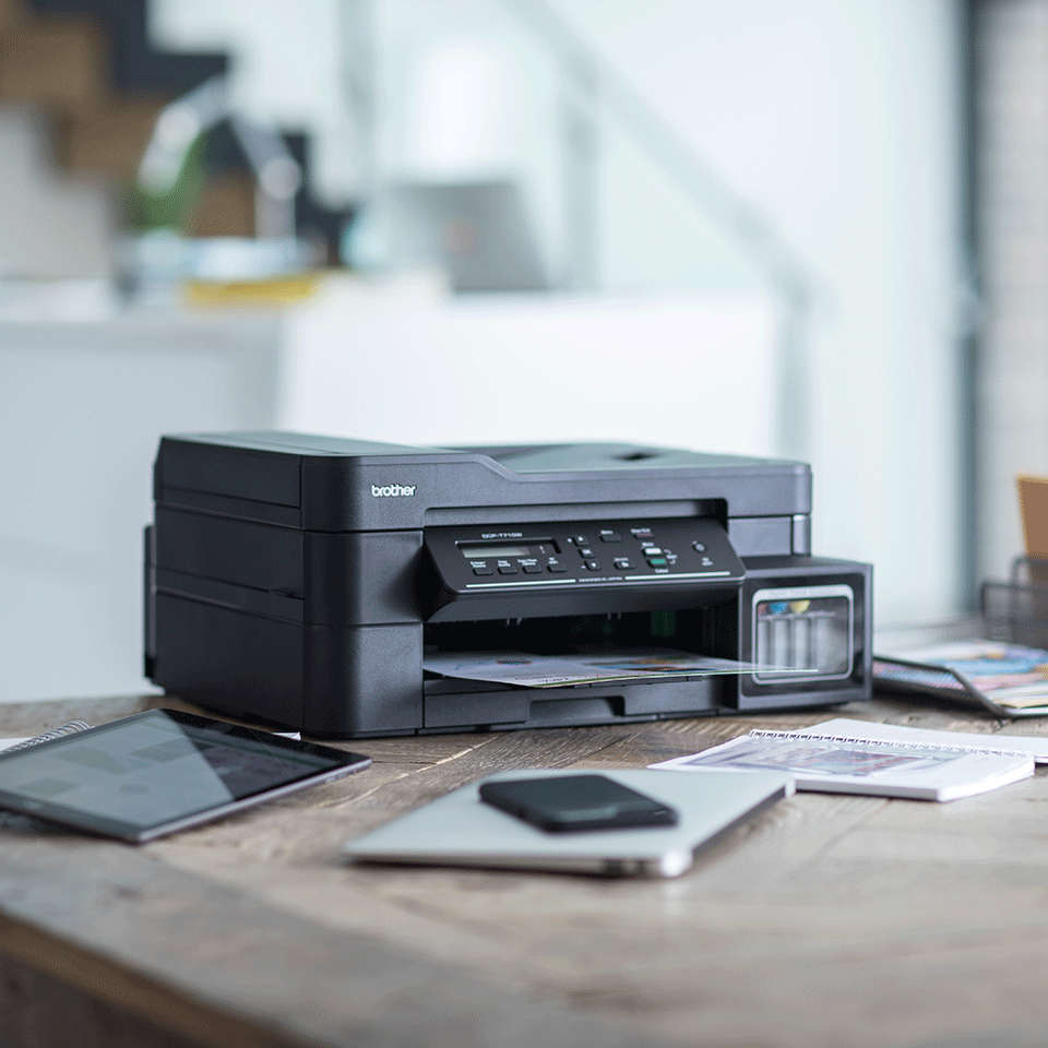 DCPT710W black inkjet printer in situ