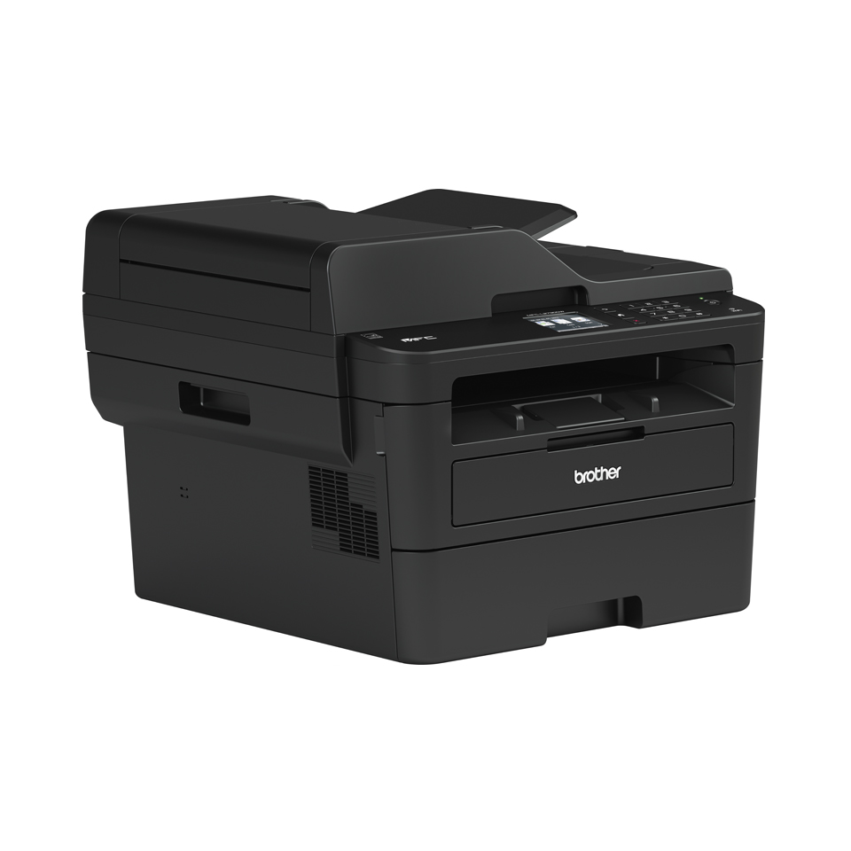 Brother MFC-L2732DW 4-in-1 mono laser printer facing right