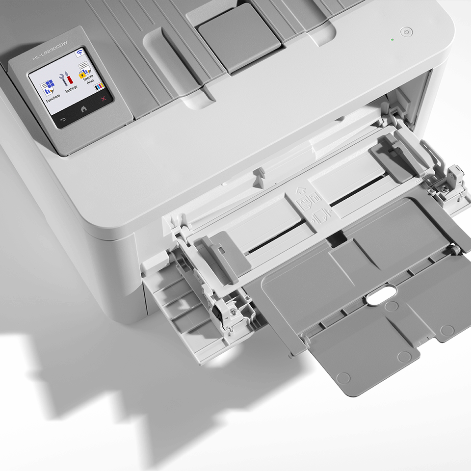 Above view Brother HL-L8230CDW multi purpose tray