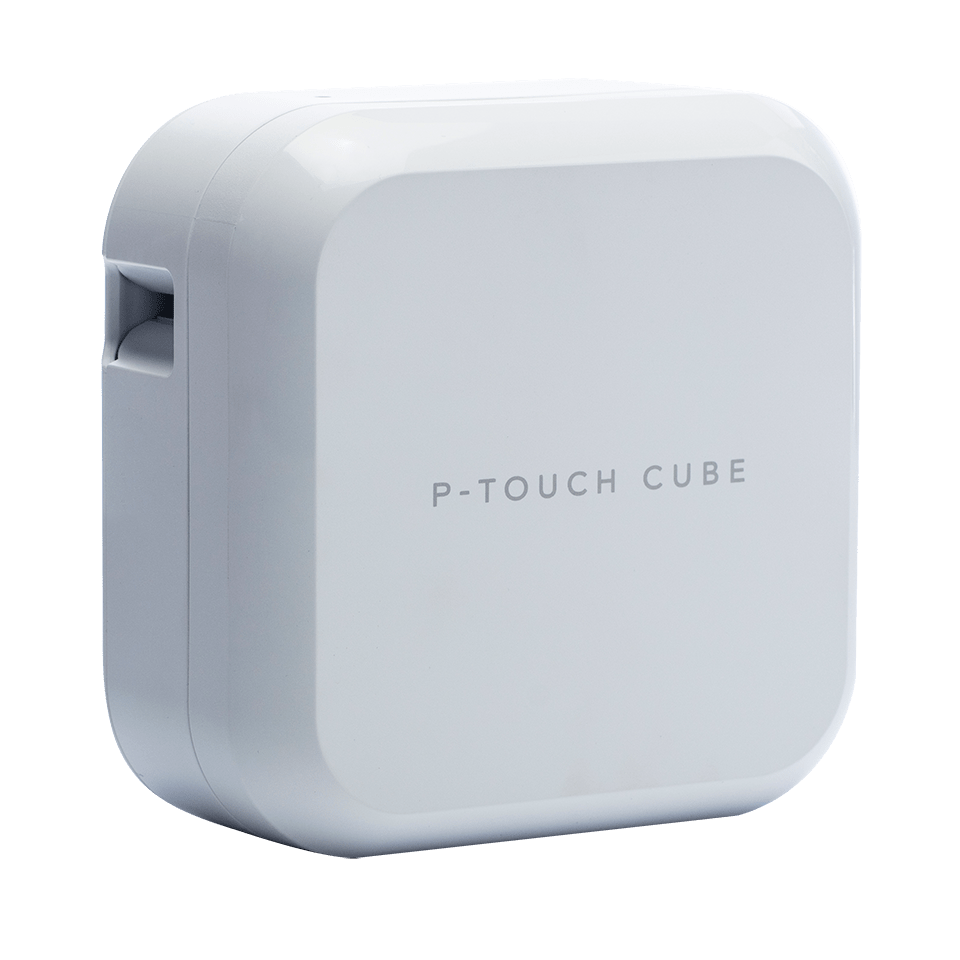 P-touch CUBE Plus white version PT-P710BTH - left shot