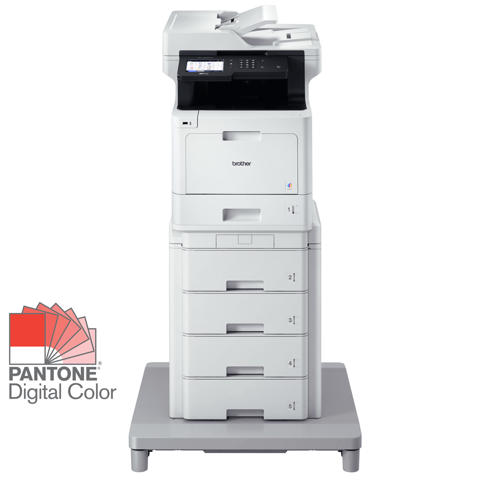 Brother MFC-L8900CDW with tower tray, Pantone logo