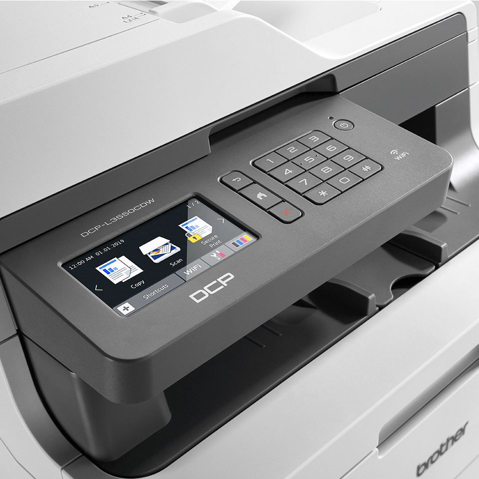Promo Brother imprimante multifonction laser couleur dcp-l3555cdw chez  Bureau Vallée