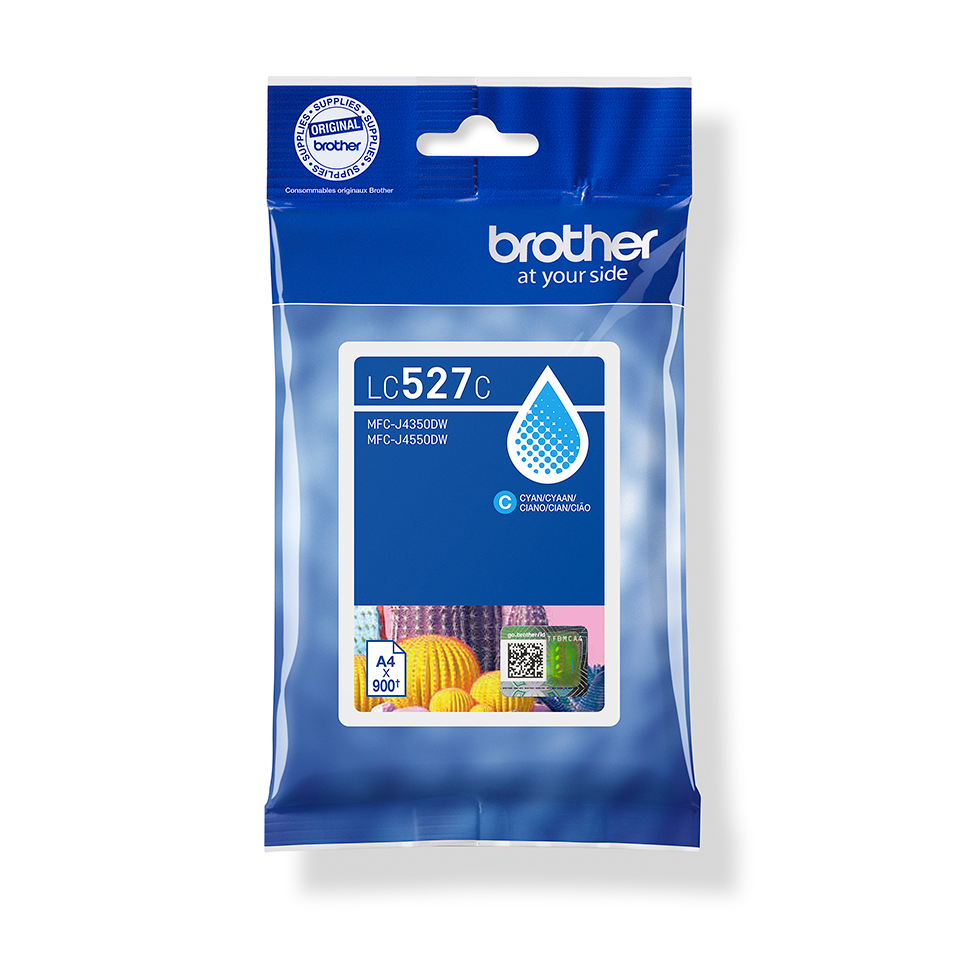 <p>LC527 cyan inkjet printer cartridge packaging</p>