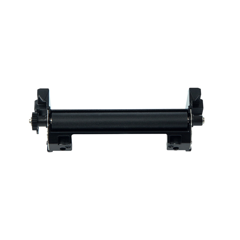 PALPR004 linerless platen roller accessory on transparent background - front angle