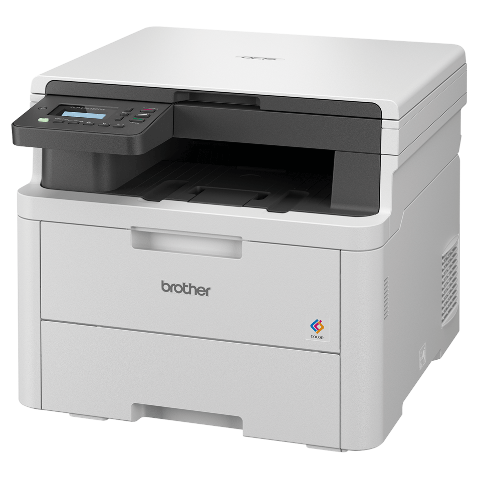 DCP-L3515CDW 3-in-1 printer positioned facing 3/4 left on a white background