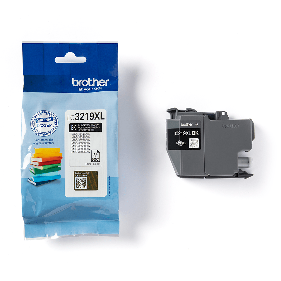 LC3219XLBK Brother genuine ink cartridge and pack image