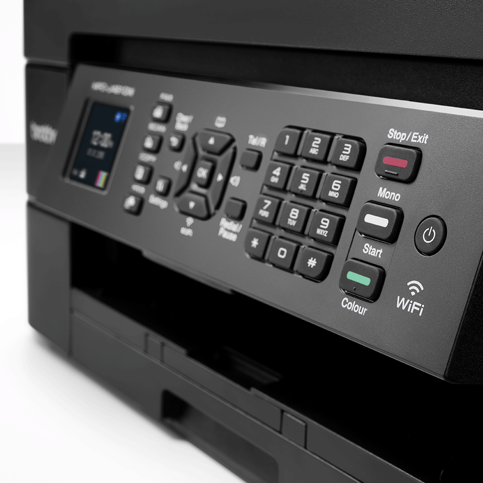 Close up image of MFC-J491DW front panel