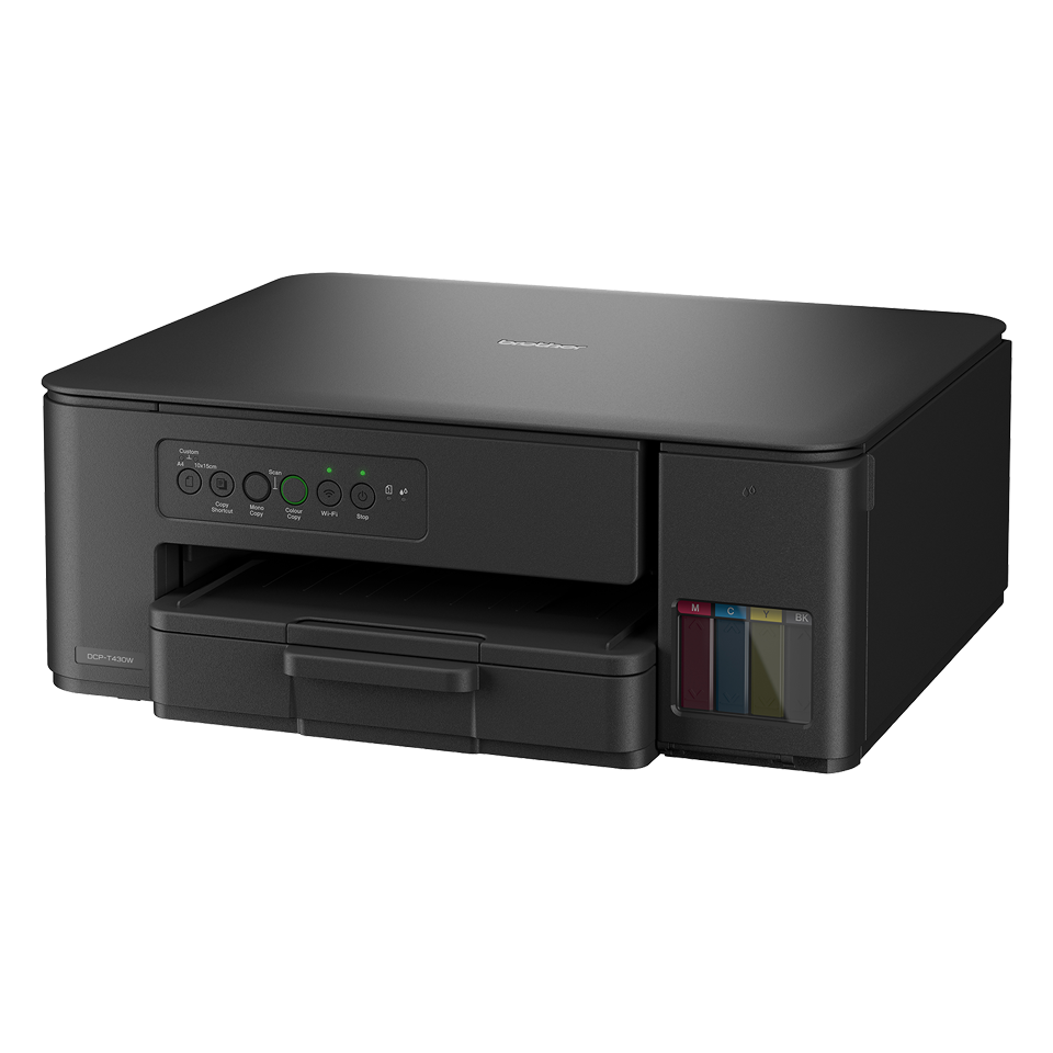 <p>Urządzenie wielofunkcyjne DCP-T430W z lewej strony</p>