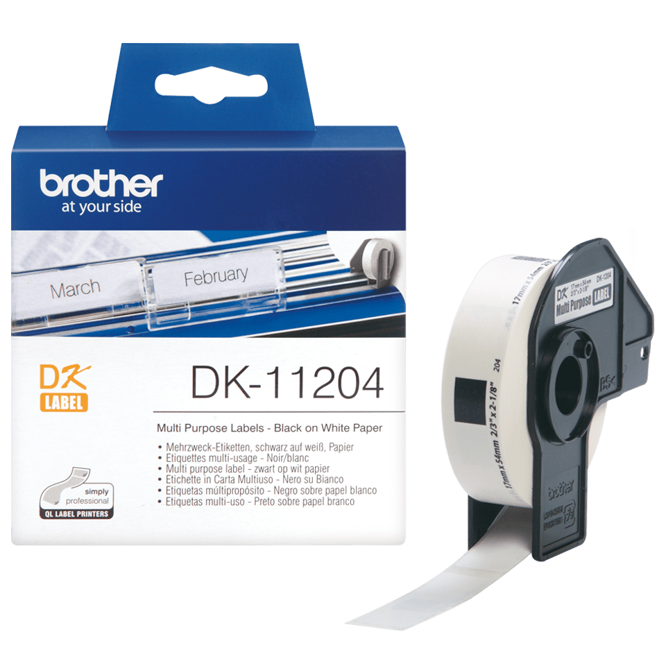 Sotel  Brother QL-800 imprimante pour étiquettes Thermique directe Couleur  300 x 600 DPI 148 mm/sec Avec fil DK