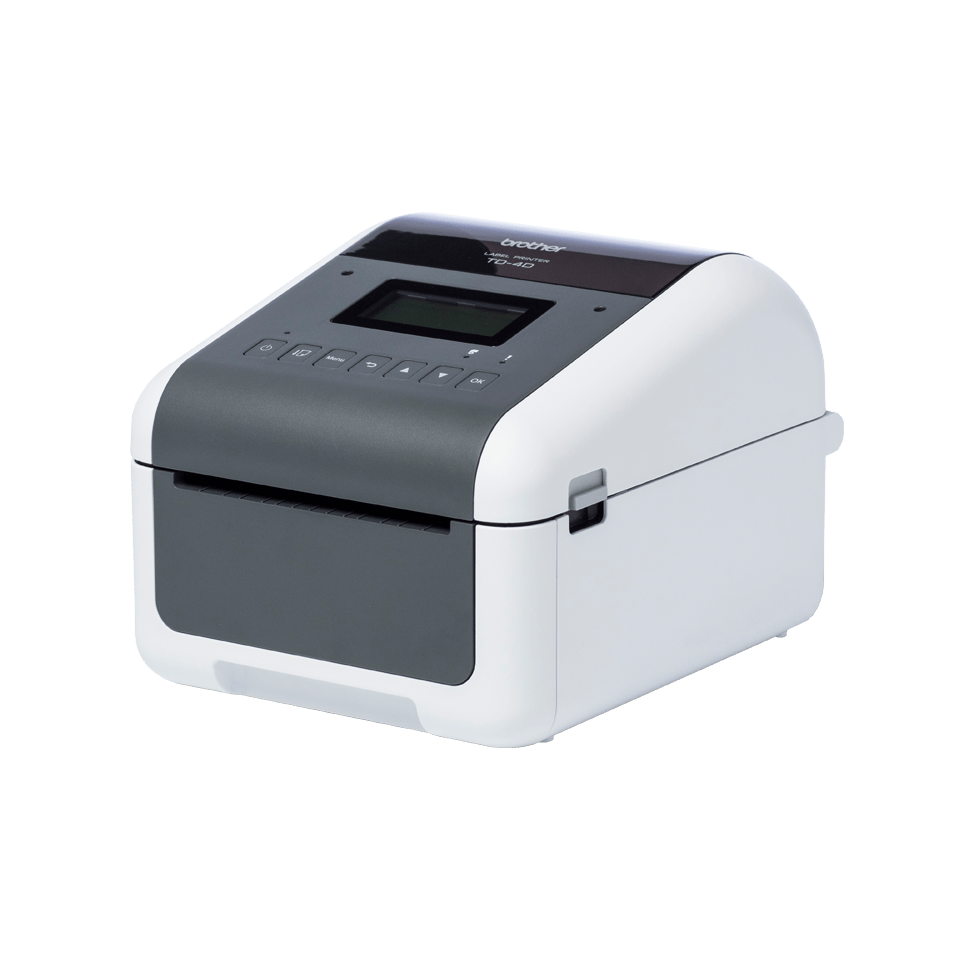 Brother TD-4550DNWB Wireless, Bluetooth desktop label printer left shot