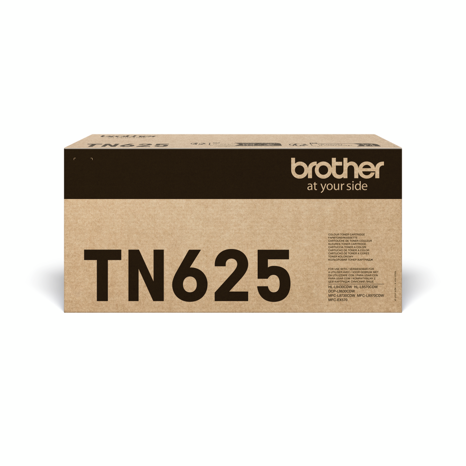 <p>Brother TN625BK black toner cartridge carton</p>