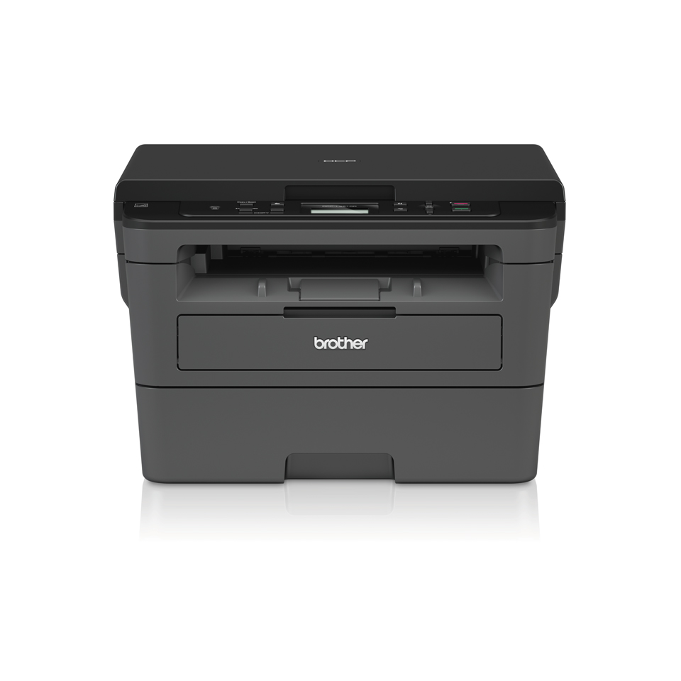 Brother DCP-L2512D 3-in-1 mono laser printer facing forward