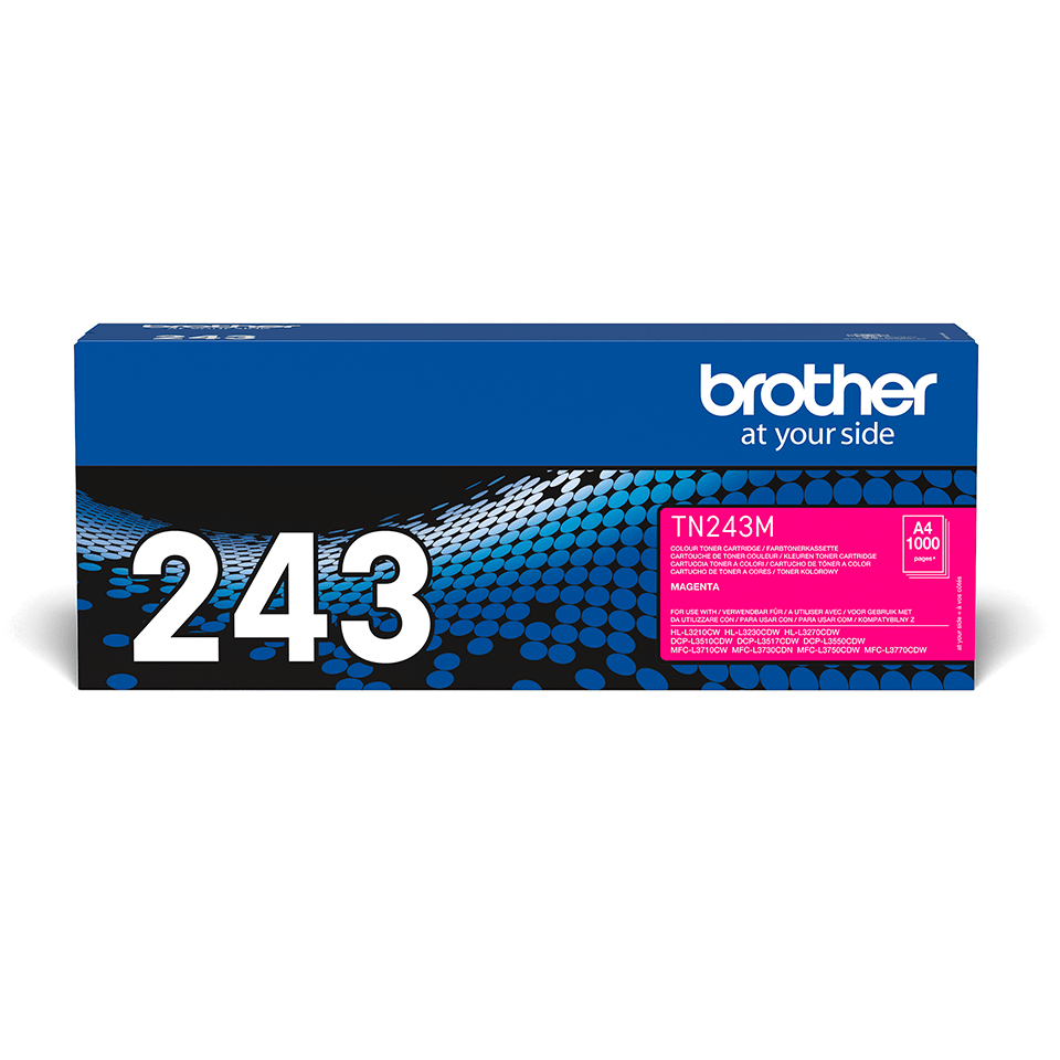 TN243M Brother genuine toner cartridge pack front image