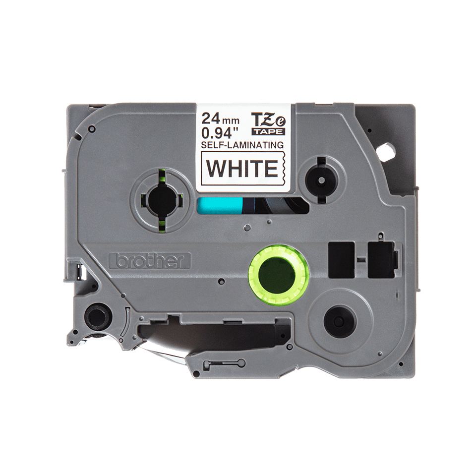 TZeSL251 24mm Black on White Self-Laminating Tape Cassette Packaging