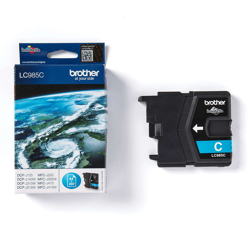LC985C Brother genuine ink cartridge and pack image