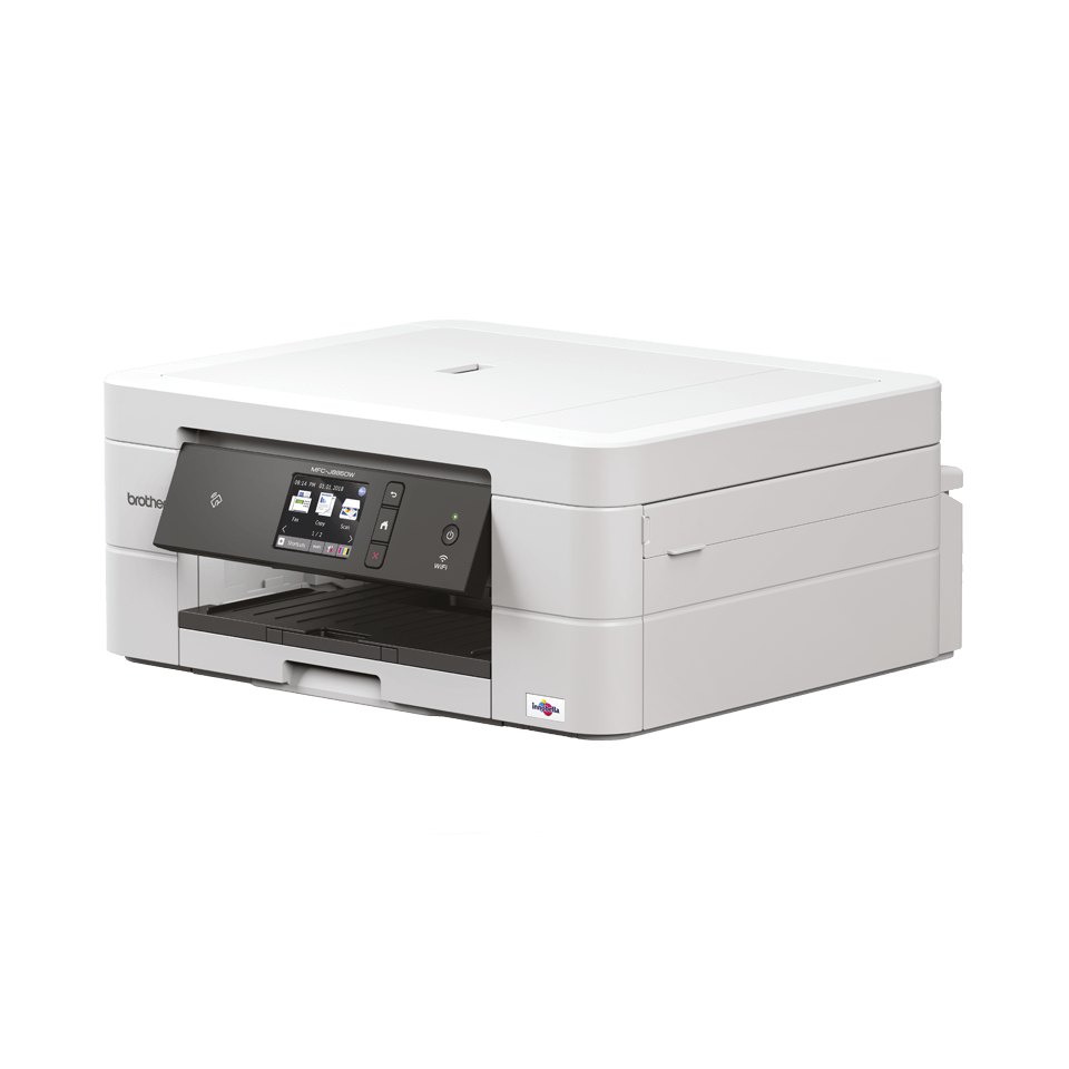 White inkjet printer facing 45 degrees to the left - MFCJ890DW