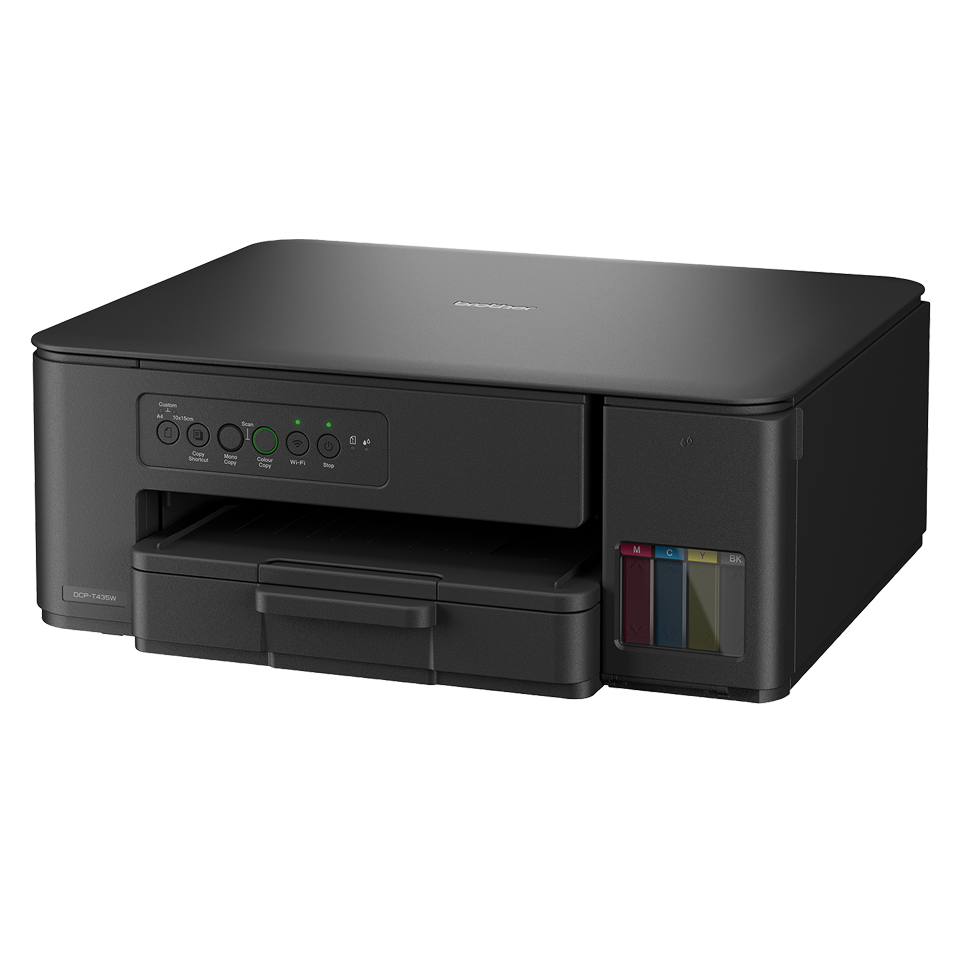 <p>Urządzenie wielofunkcyjne DCP-T435W z lewej strony</p>