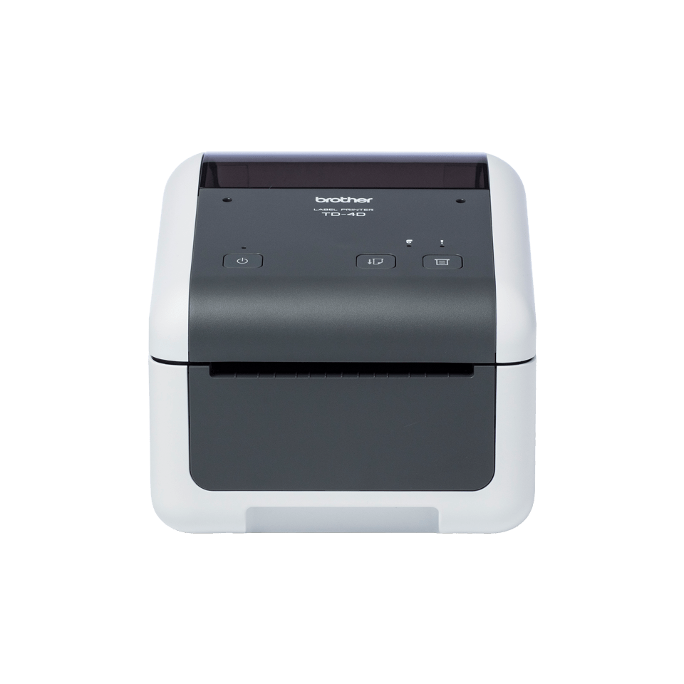 Brother TD-4520DN desktop label printer front shot