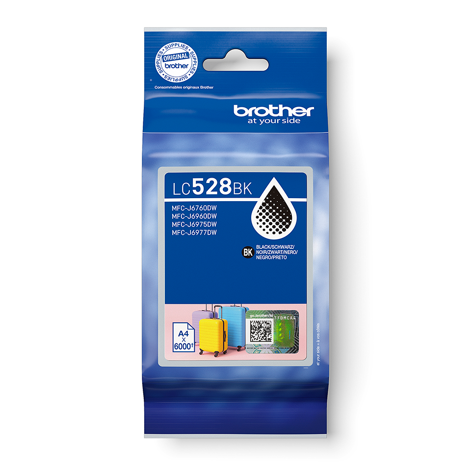 <p>Black LC528BK inkjet cartridge packaging</p>
