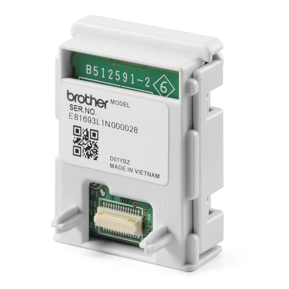Brother NC-9110W WiFi module facing left on a white background