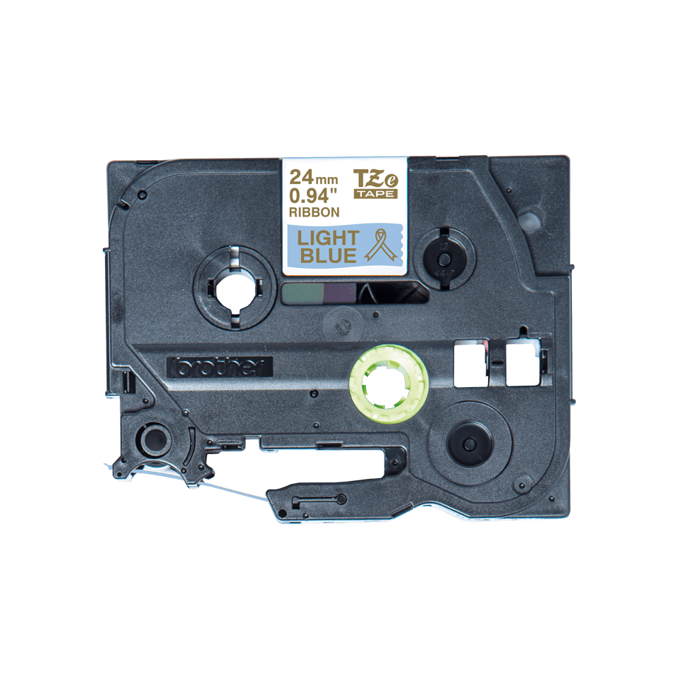 TZe-RL54 24mm gold on light blue TZe ribbon tape cassette