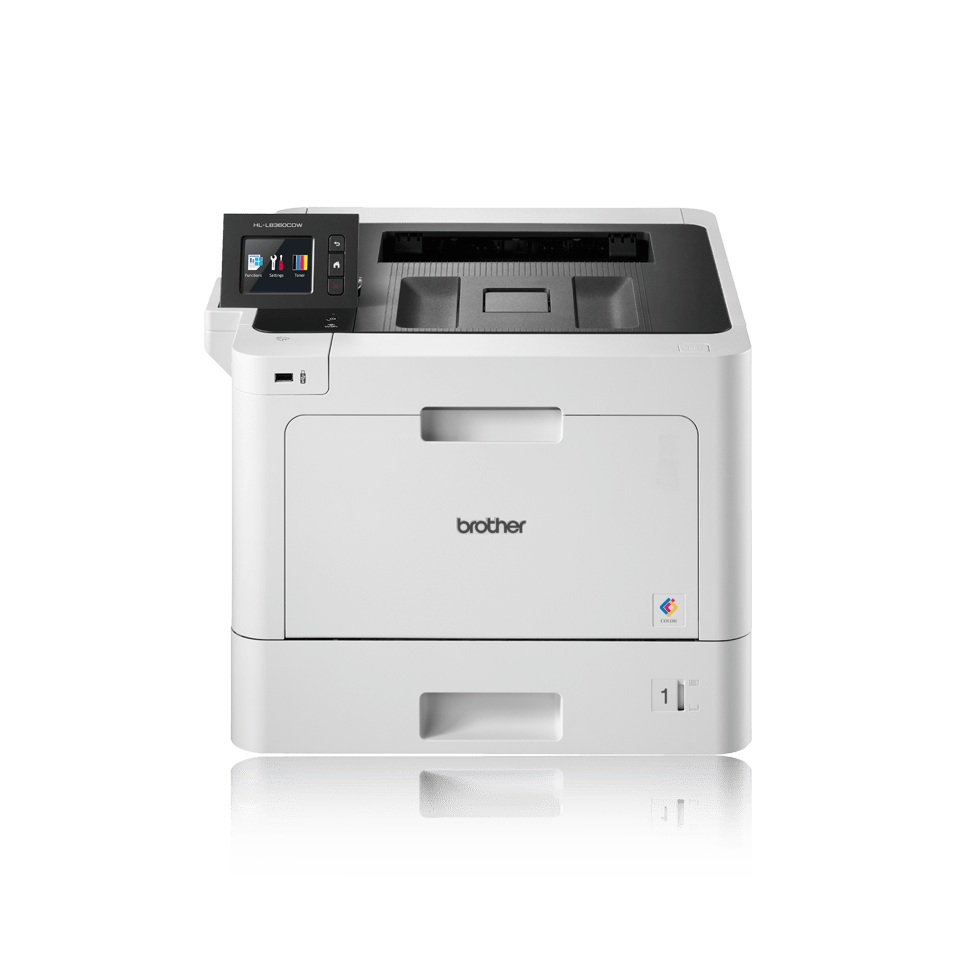 HLL8360CDW front view with reflection