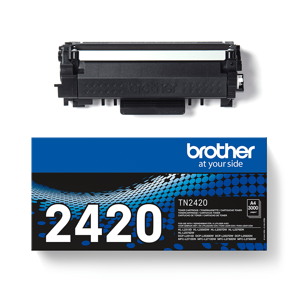 TN2420 Brother genuine toner cartridge and pack image