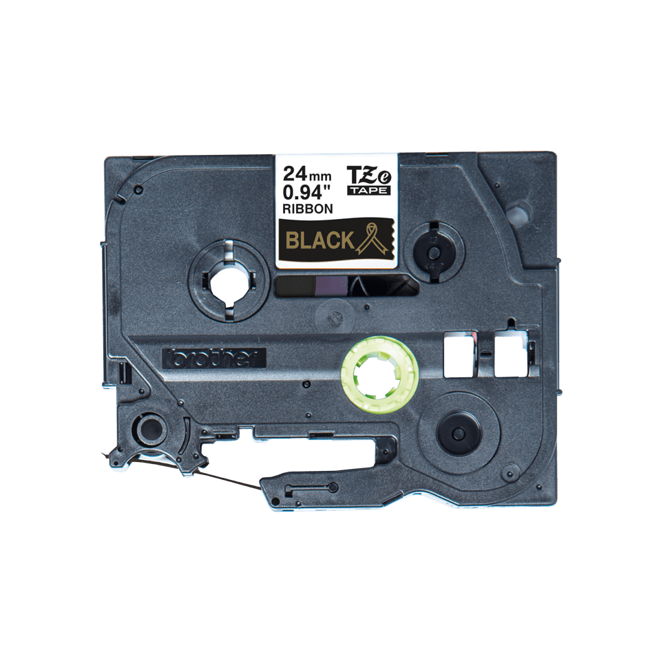 TZe-R354 24mm gold on black TZe ribbon tape cassette