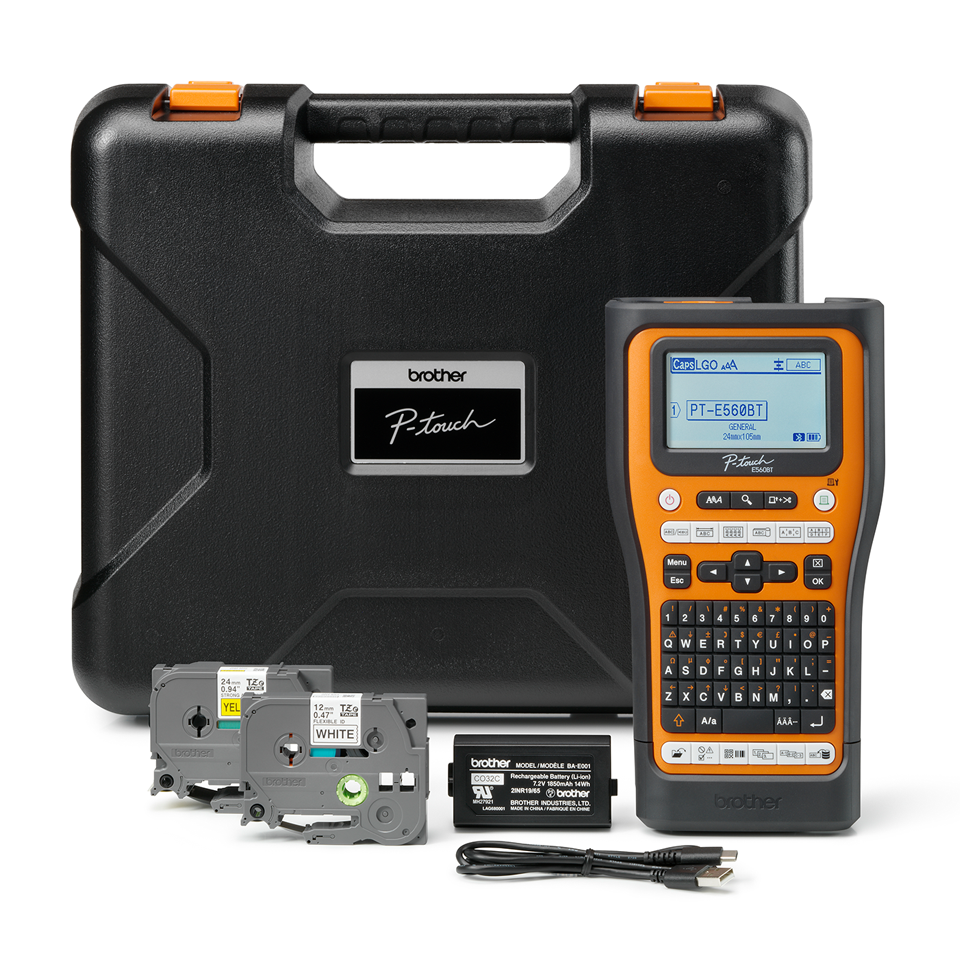 PTE560BTVP bundle including carry case and tapes