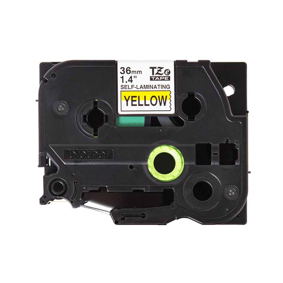 TZeSL661 36mm Black on Yellow Self-Laminating Tape Cassette