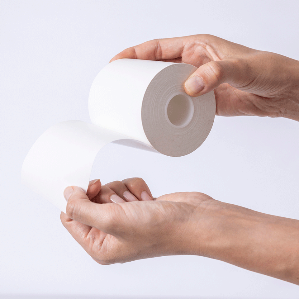 <p>Continuous linerless labels, 80mm in length. </p>