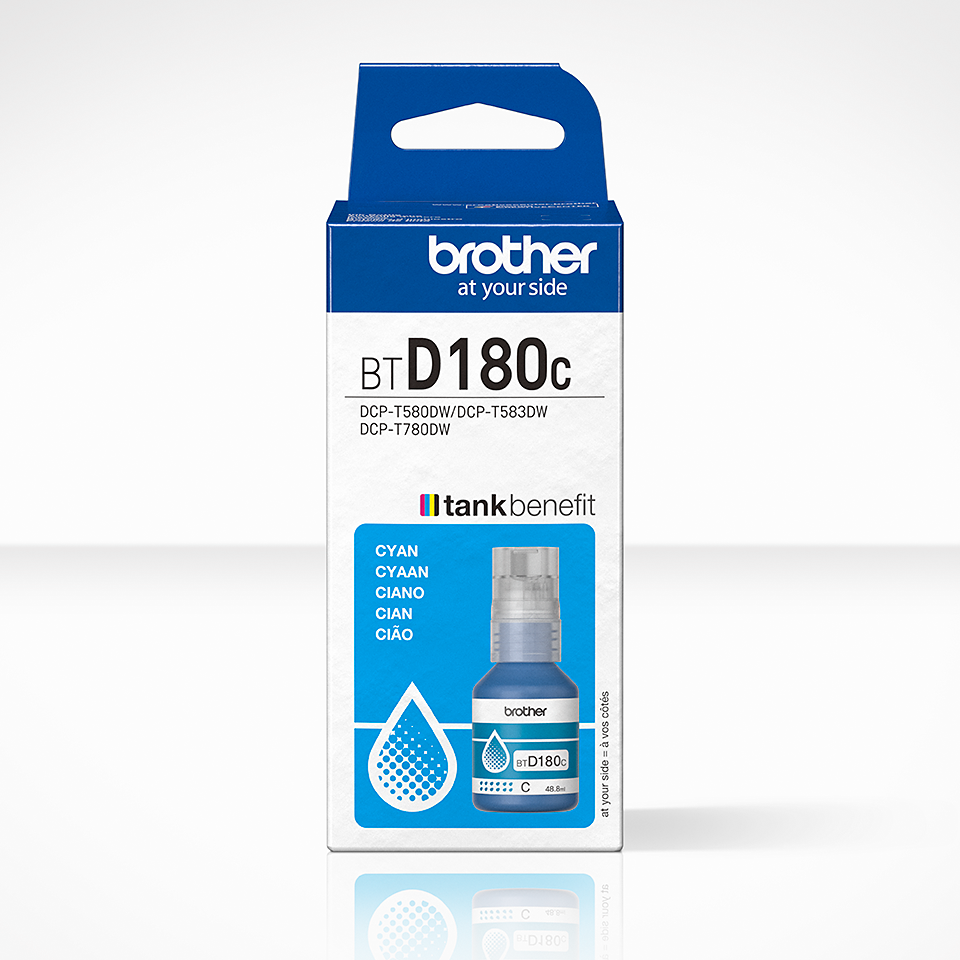 <p>BTD180C cyan ink carton</p>