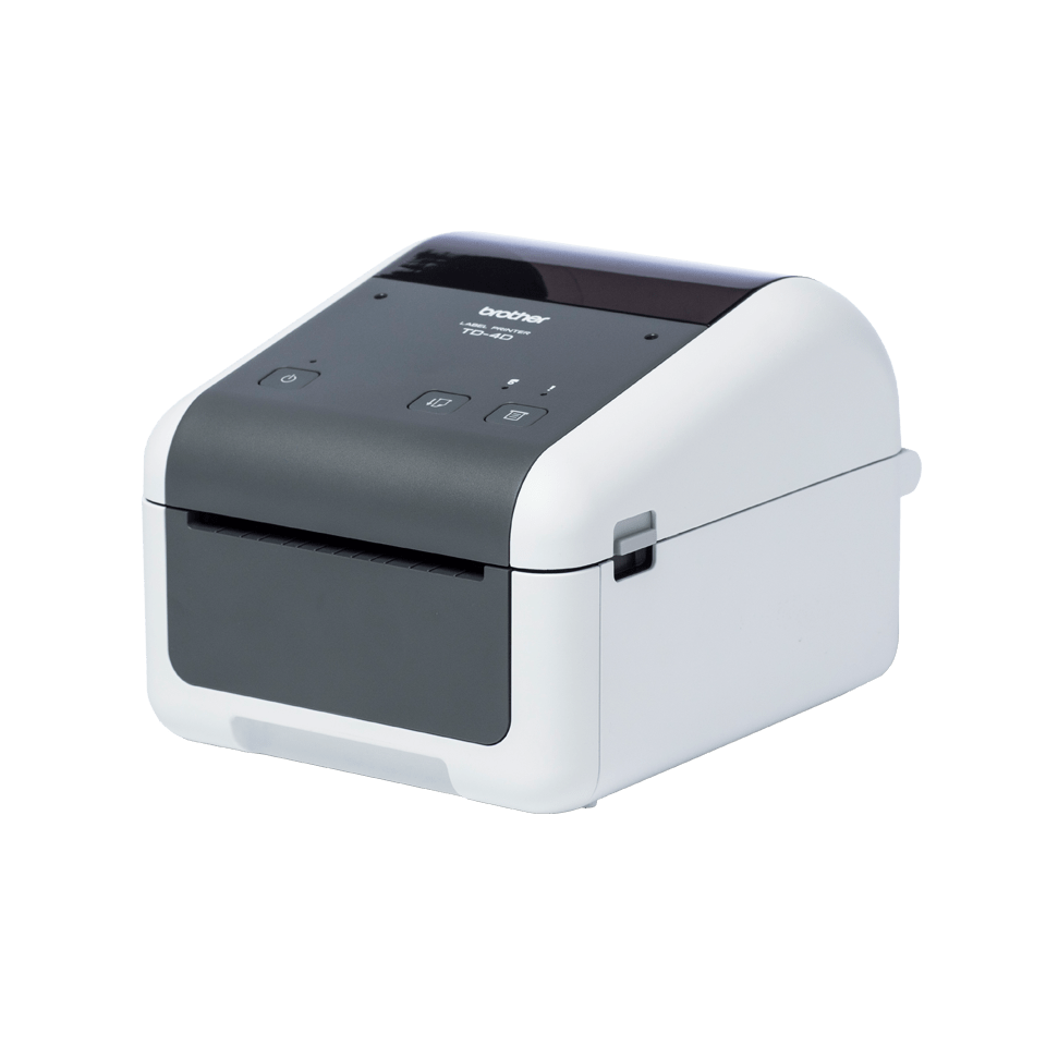 Brother TD-4420DN desktop label printer left shot