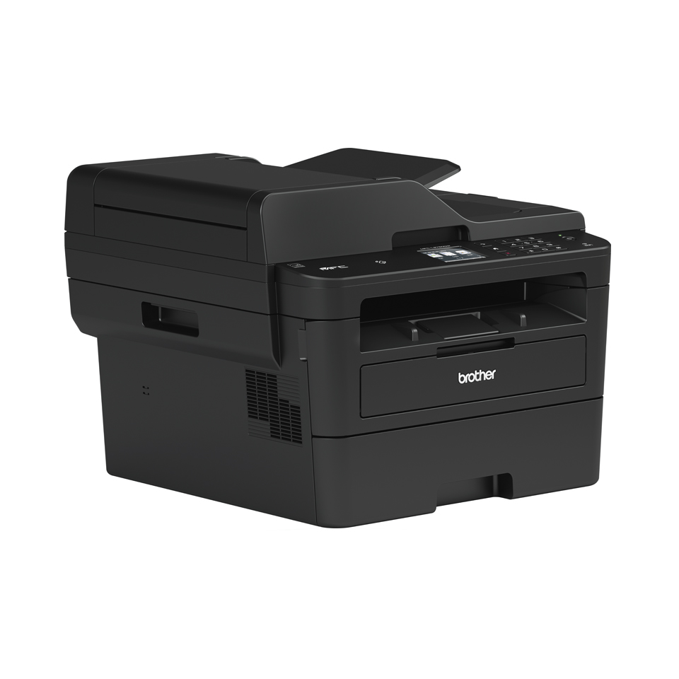 Compact 4-in-1 mono laser printer facing right