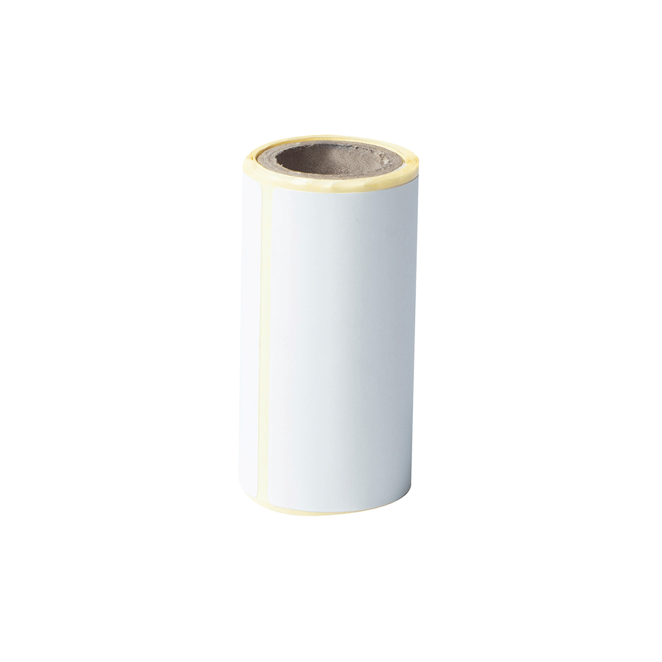 BDE1J044076040 label roll with transparent background - front