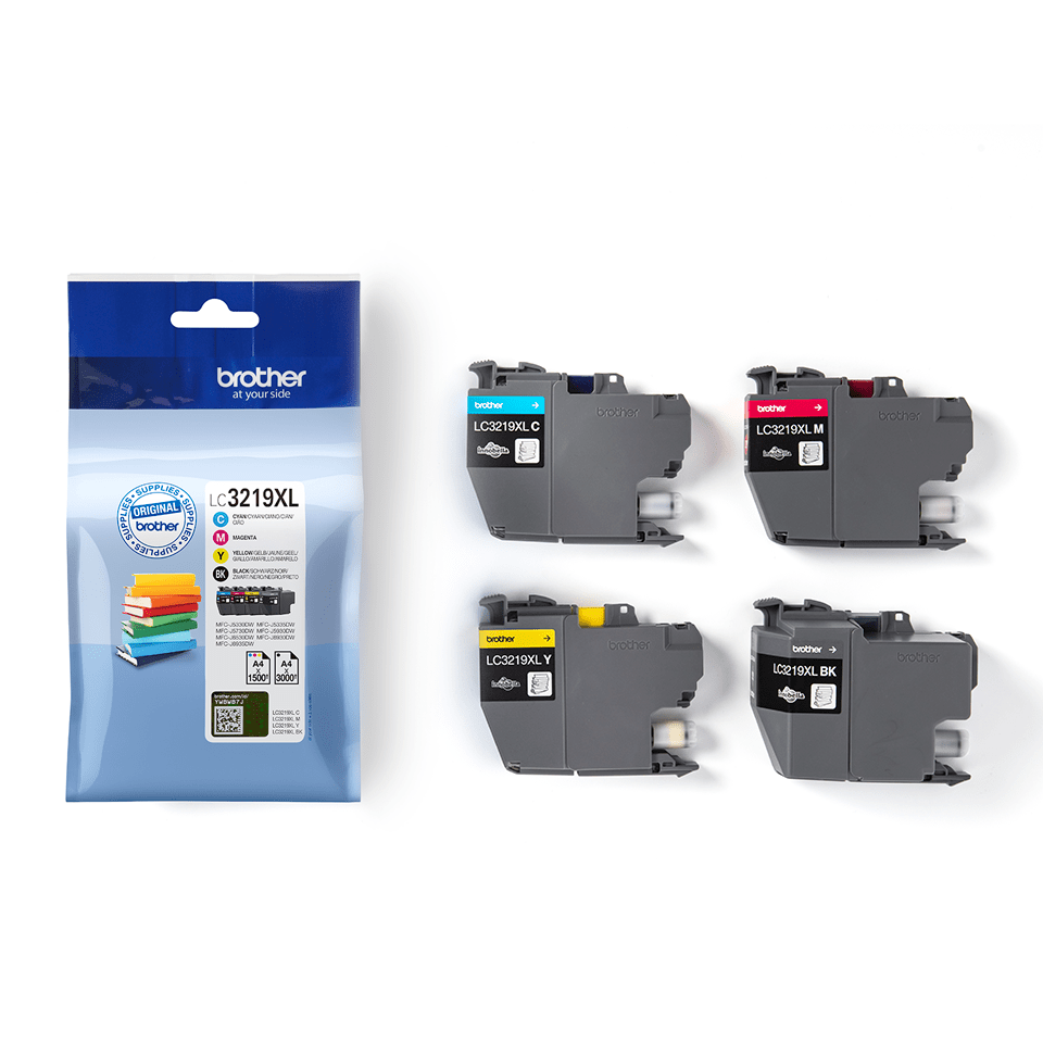 Brother LC129XL, pack de cartouches haute capacité de 4 couleurs