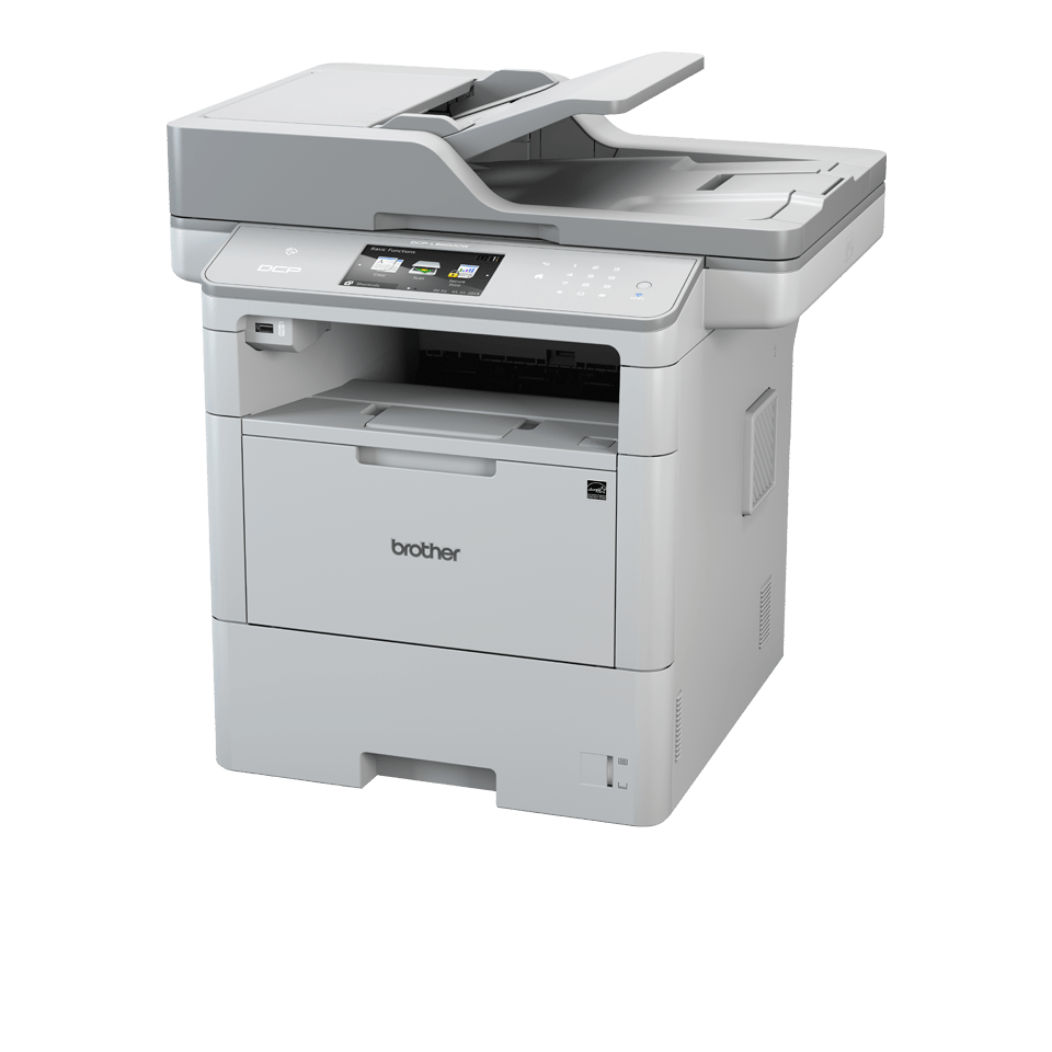 Professional DCPL6600DW 3 in 1 mono laser printer facing left