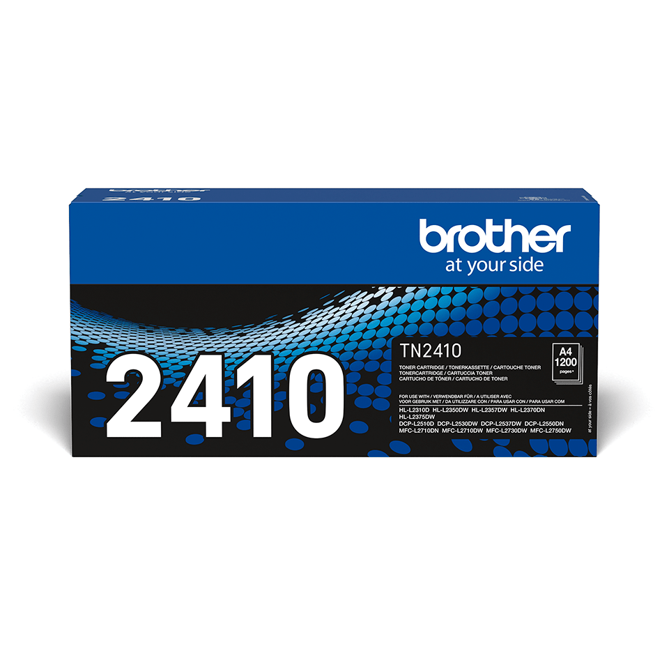 TN2410 Brother genuine toner cartridge pack front image