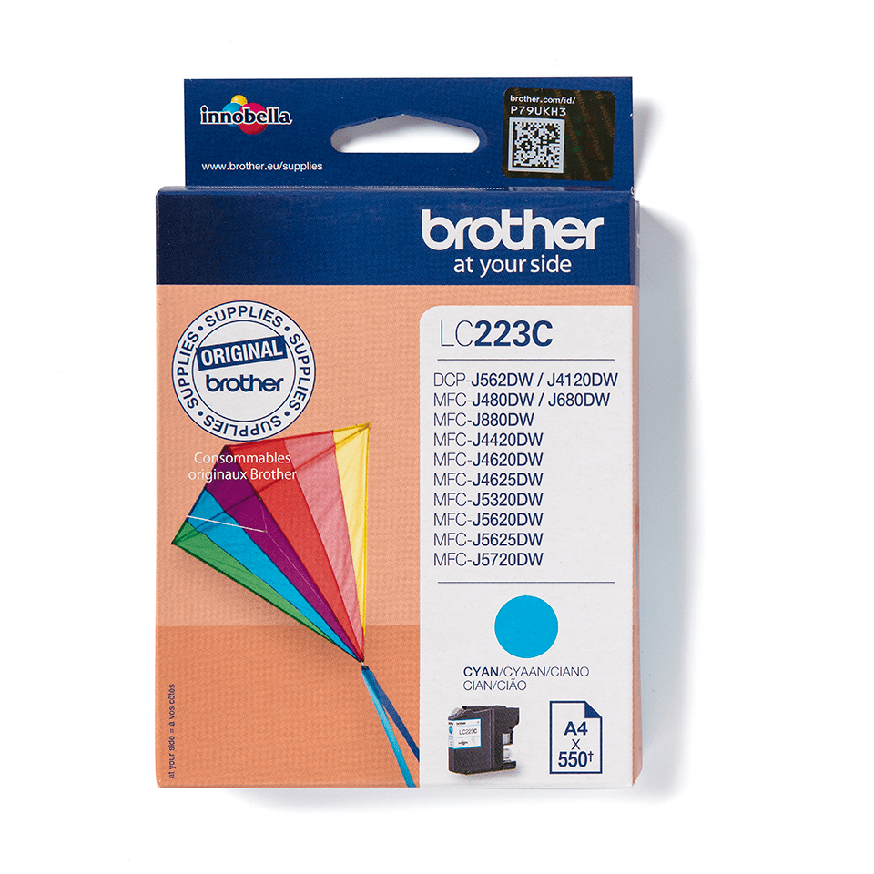 Cartouche jet d'encre Office Depot Compatible Brother LC223C Cyan