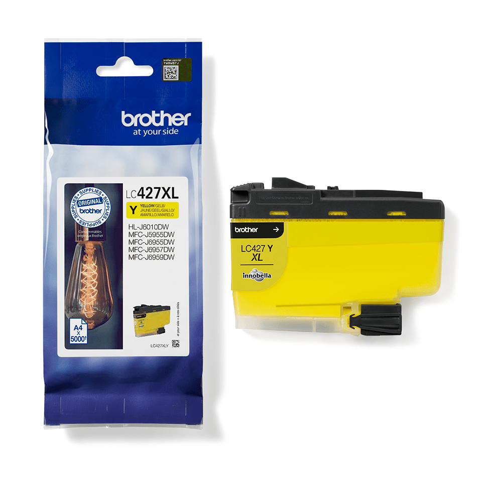 Cartouche yellow (jaune) BROTHER MFC-J5345DW LC422XLY jet d'encre