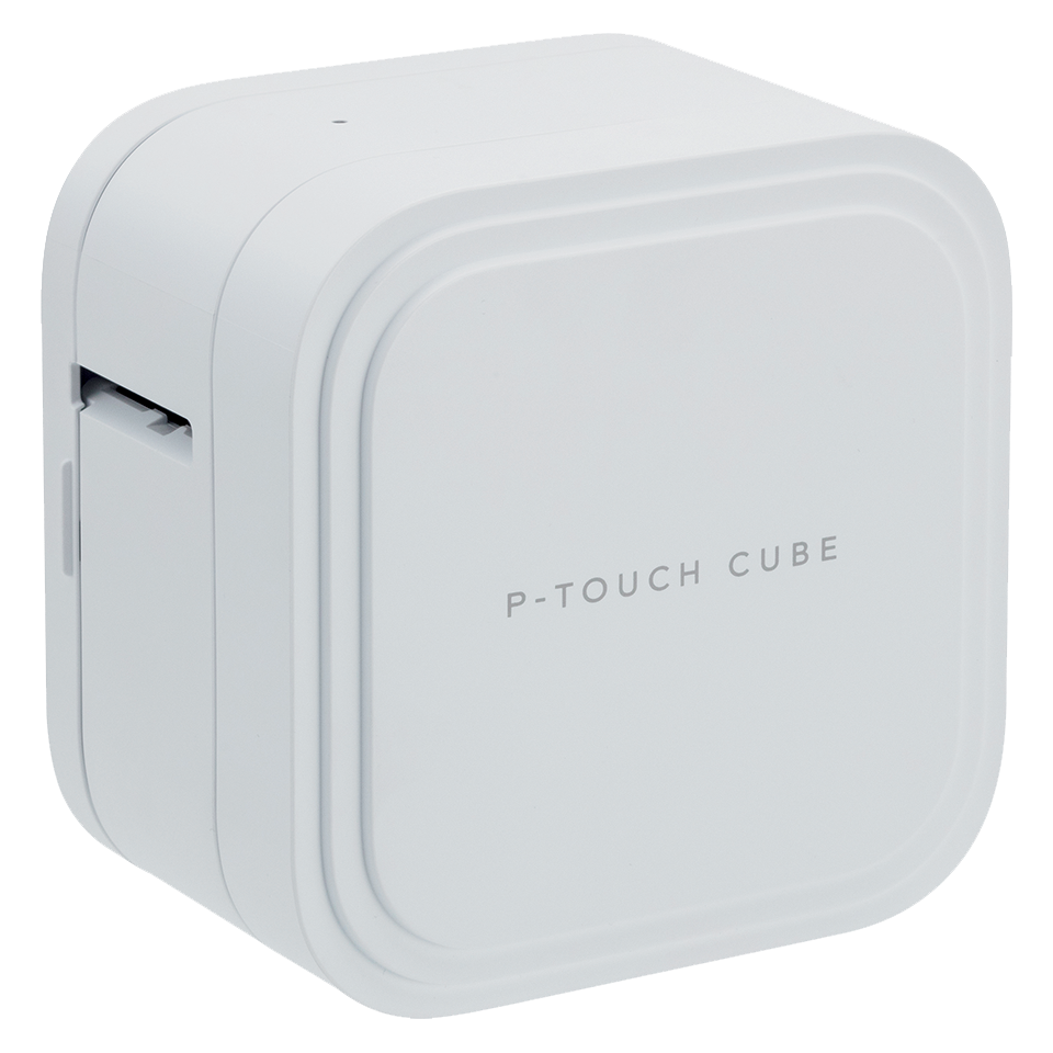P-touch CUBE Pro (P910BT) label printer  - front and left hand side shot